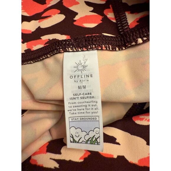 NWT Offline by Aerie Women's Goals High-Waisted 7/8 Leggings Size M Leopard - Picture 11 of 12